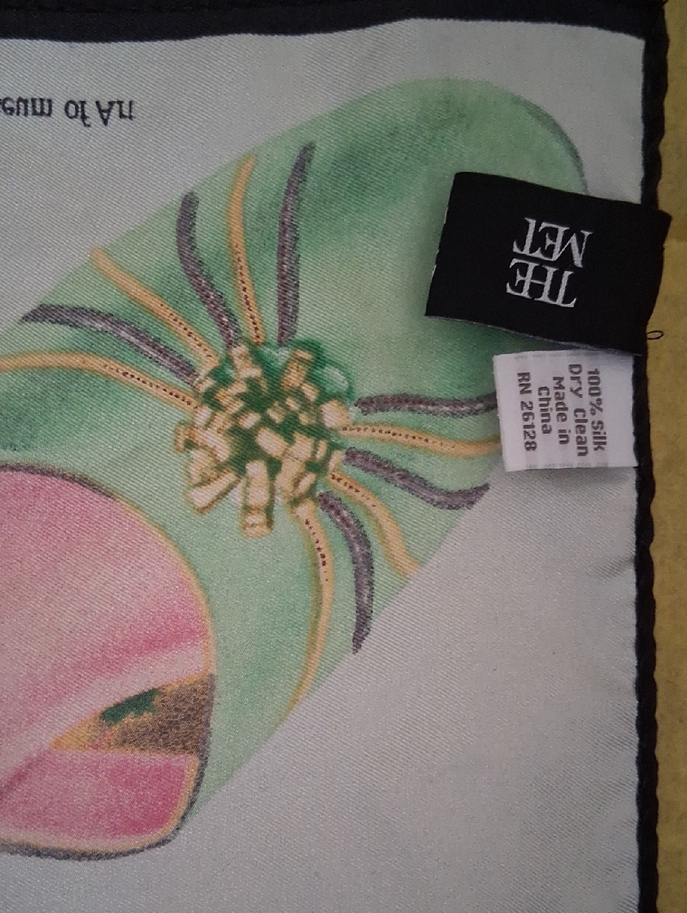 Colorful Shoe Print Scarf- Metropolitan Museum - Picture 3 of 3